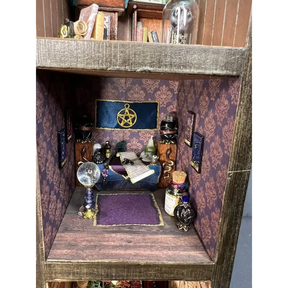 Handmade Book Nook Diorama Occult Witchy